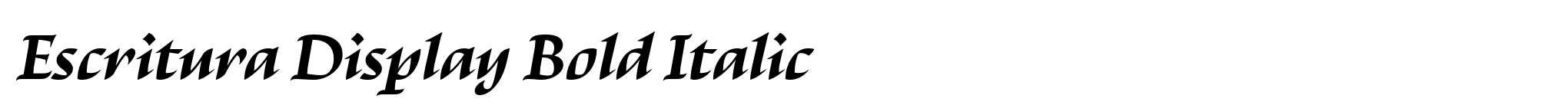 Escritura Display Bold Italic image